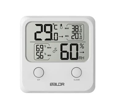 qida termometr: Termometr. - Model: BALDR BO-335TH yüksək dəqiqli temperatur və — 2