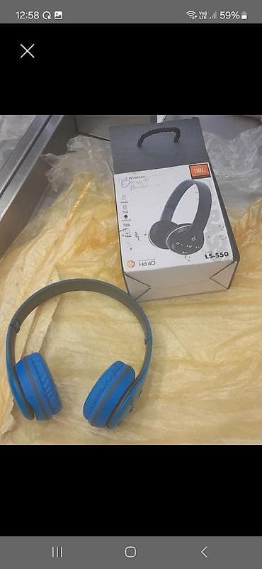 jbl mikrofon: Yeni Simsiz (Bluetooth) Qulaqcıqlar, JBL, rəng - Mavi — 1