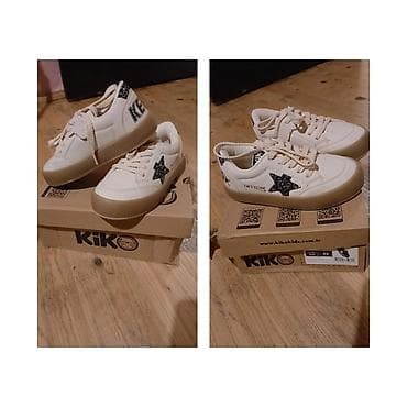 krossovka: Kiko Kids uşaq krosovkaları - Model: TWT/STAR - Rəng: krem-ağ üst — 3