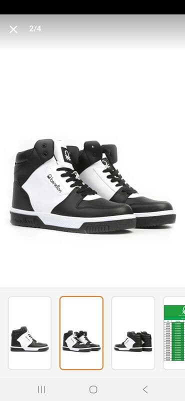 kişilər üçün rezin bərk sapoqlar: Benetton teze 40 — 2