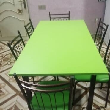 tap az masa ve oturacaqlar: Kuxna üçün masa və oturacaqlar desti, kafe və cayxana üçün stol stul — 6