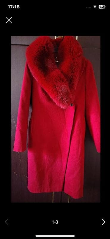 sharm: Palto, Lady Sharm, XL, rəng - Qırmızı — 1