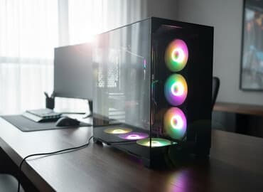 купить игровой компьютер бу: Gaming Desktop GameKM Buffoon S1 Dual Chamber Məhsulun texniki — 1