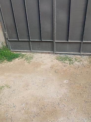 Darvazalar və aksesuarlar: Dəmir Həyət darvazası, Yana açılan, 4 m, Mexaniki, Qapı ilə, rəng - Boz — 5