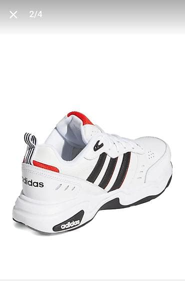 ağ krasovka: Adidas kişi idman ayaqqabısı original – ağ/qara/qırmızı rəng — 2