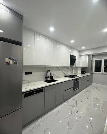 avanqard mebeller: Mətbəx dəsti müasir dizaynı ilə funksionallığı və estetik görünüşü — 14