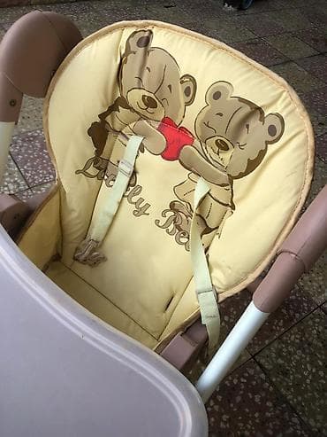 maşa i medved: Uşaq yemək stulu - Rəng: bej/çəhrayı tonlarda - Yumşaq süngərli — 4