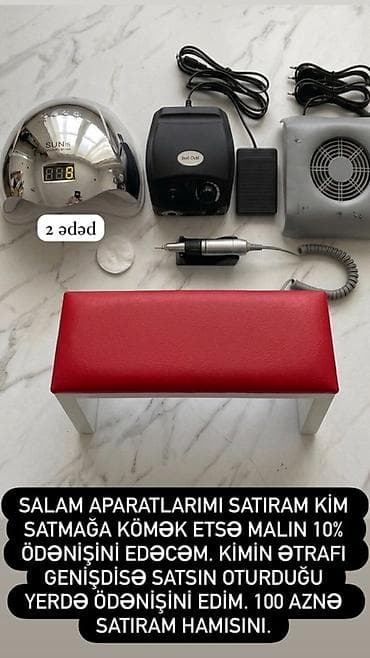 canon e414 printer: Manikür üçün avadanlıq və masa dəsti - Manikür masası: ağ rəng, şüşə — 2