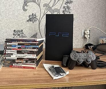 #Playstation 2 Fat İdeal səliqəli vəziyətdə Disk Yeridə Rahat işləyir