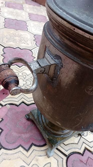 samovar od: Məhsul: Antik köhnə rus samovarı (kömür/odunla işləyən) Təsviri: - — 5