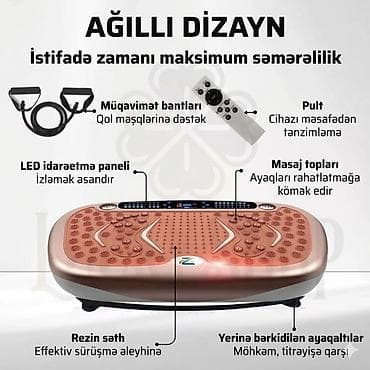 3D Vibrasiya Platforması – fitnes və masaj üçün çoxfunksiyalı cihaz -