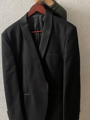 kişi ucun klassik qara kostyum: Bir defe geyinilib.XL olcudu — 8