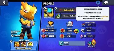kurtkalar 2023: Brawl Stars hesabı – profil məlumatları və kontent Hal hazırda:210 — 2
