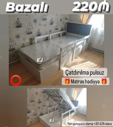 royal matras: Yeni, Təknəfərlik çarpayı, Bazalı, Matras ilə — 1