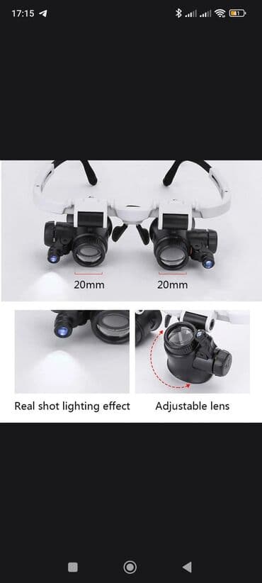 Eynəklər: Lupa eynək.boyuducu eynək — 1