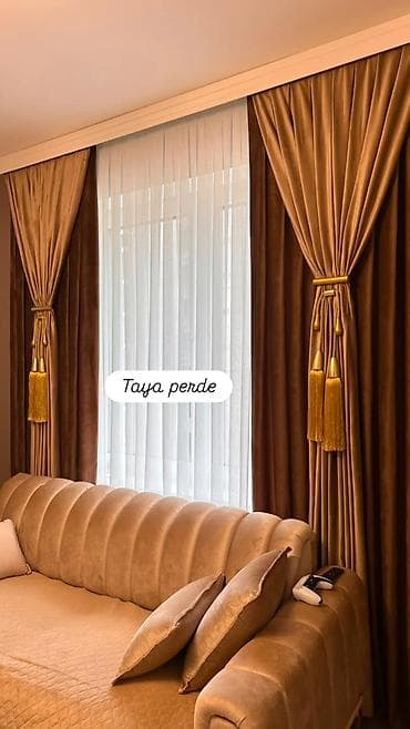 vilyur: Taya perde – modern pərdə dizaynı və tikilişi - Model: İkiqat sistem — 1