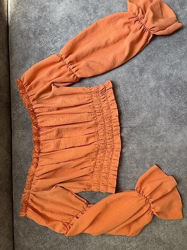 bakarat etri: Brend: AMISU Məhsul: Qadın bluzası - Rəng: narıncı (şaftalı ton) — 4