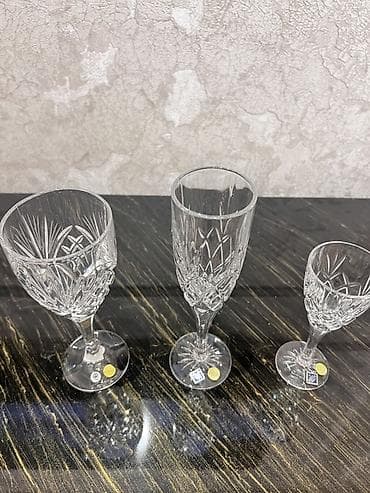 hediye qablari: Qədəhlər, Xrustal, Çexiya — 3