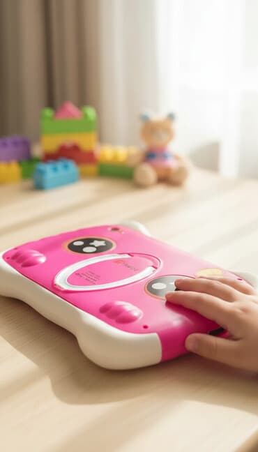 ev əşyaları gəncə: Uşaq planşeti – TAMOU (Model: T262) - Rəng: ağ-çəhrayı Poctla — 1