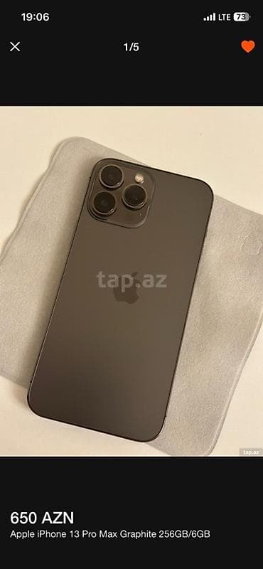 IPhone 13 Pro Max, 256 GB, Graphite, Simsiz şarj