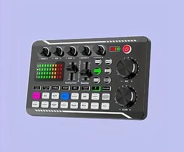 Səs effekti və studiaya nəzarət pulti – portativ USB/live sound karta — 2