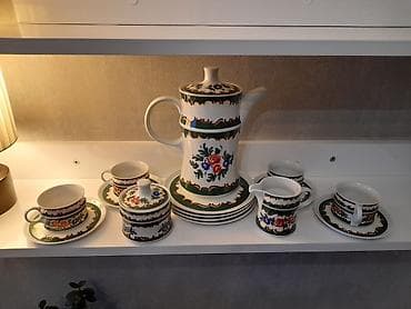 Çay dəsti, rəng - Ağ, Farfor, Almaniya