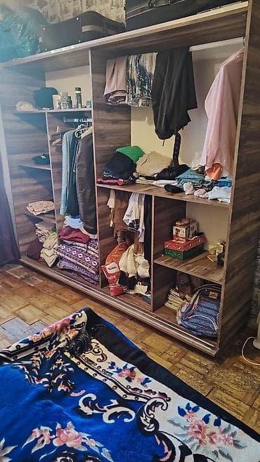 taxt dəmiri: 2 qapılı, Güzgülü, Qəhvəyi, Taxta, Kupe, Düz dolab — 5