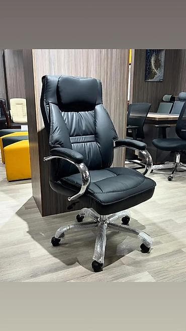 Ofis dolabları: Yeni, Təkərli, Qolları tənzimlənir, Dəri — 1