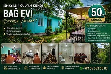 maştaga evler: 🏡 İSMAYILLI – CÜLYAN KƏNDİNDƏ GÜNLÜK BAĞ EVİ | 50 AZN İsmayıllı — 1