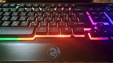 processor core i7: 2E Gaming KG320, Oyun Klaviaturası 3-4 dəfə istifadə olunub, LED — 4
