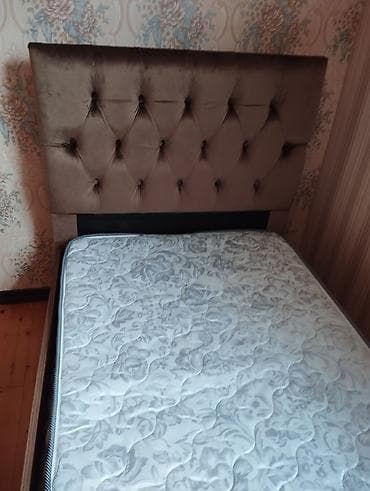 stul ucuz: Təknəfərlik çarpayı, Matras ilə, Siyirməsiz — 3