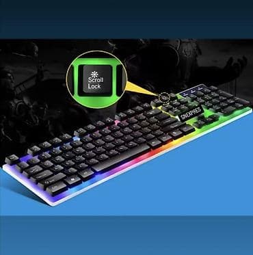 RGB işıqlanmalı simli klaviatura - Tam ölçülü düzən: funksional F