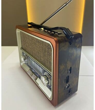 fləşkart qiymətləri: Nostalji görünüşlü səs gücləndirici Fm radio Bluetooth USB flashkart — 5