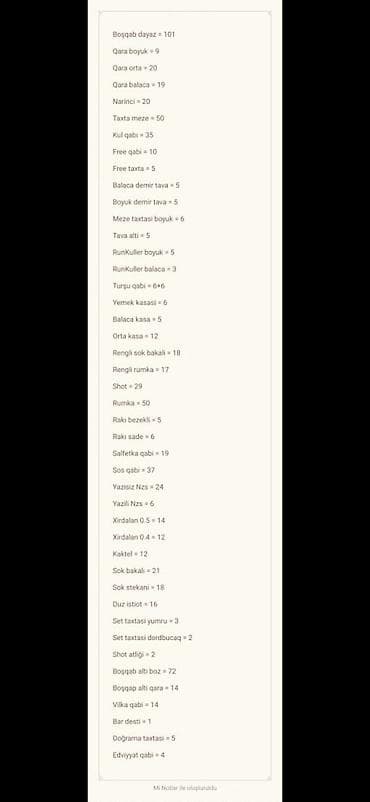 oboy satisi: Pub & Restoran üçün qab dəsti. Yeni kimidir, dəyərindən qat-qat — 2