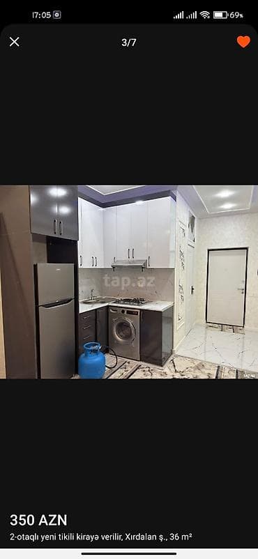 Kirayə – Xırdalan şəh., 2 otaqlı yeni tikili, 36 m² - Ümumi sahə: 36 lalafo.az -da Kirayə – Xırdalan şəh., 2 otaqlı yeni tikili, 36 m² - Ümumi sahə: 36