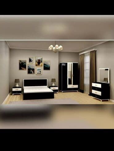 sirke: İkinəfərlik çarpayı, Komod, Dolab, 2 tumba, Rusiya, Yeni — 5