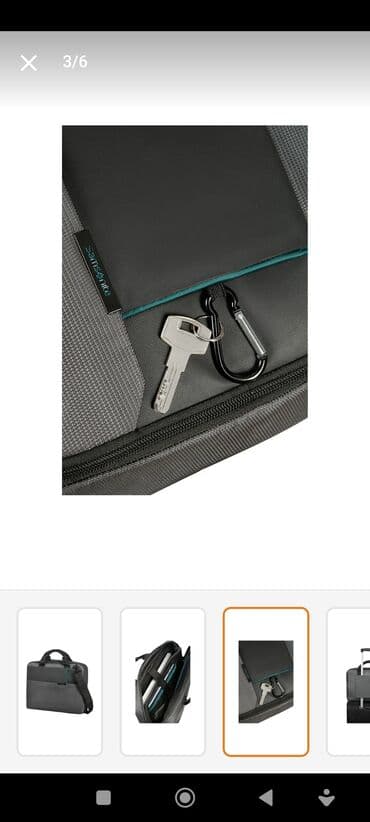 сумка для ноутбука: Samsonite 17.3 Noutbuk, planşet və sənədlər üçün nəzərdə tutulmuş boz — 4