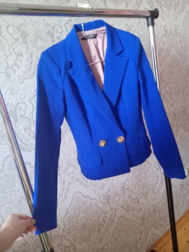 buggy şalvar: 2️⃣5️⃣Mavi qadın kostyumu – jaket və şalvardan ibarət dəst S razmer — 1