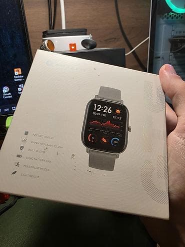 smartwatch hw56 plus: Smart saat, Amazfit, rəng - Boz — 1