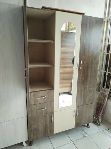 горка для посуды: Новый, Распашной, 3 двери Прямой шкаф, Шкаф-вешалка, Азербайджан — 11
