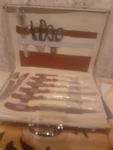 набор ножей zepter: Kilidli bıçaq dəsdi tam səliqəli şəkildə bütün avadanlıqlar var içində — 2