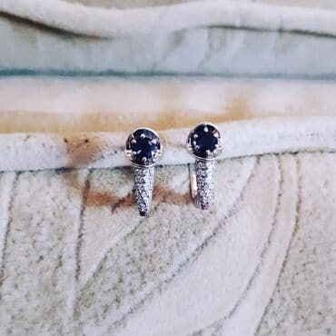 qas sirqalar: Sırğa, Ağ qızıl, 585 Əyar — 4