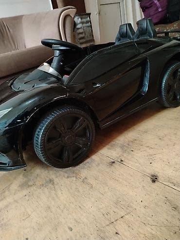 Uşaq elektrik maşını – sport tipli kabriolet, qara rəng -