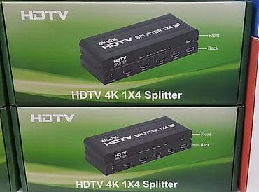 HDTV 4K 1x4 HDMI Splitter - 1 giriş, 4 çıxış: tək HDMI mənbədən