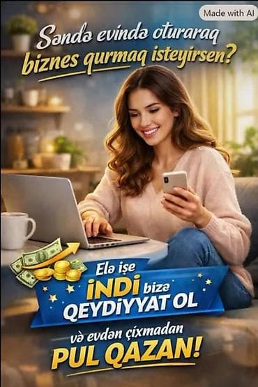 Hazır biznes: Onlayn biznes qurmaq və evdən çıxmadan qazanmaq imkanı Xidmətin — 1