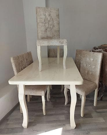 Мебель: Для гостиной, Новый, Раскладной, Квадратный стол, 6 стульев — 2