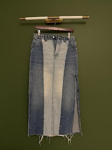Məhsul: Denim midi ətək Alish qiymeti: 89 AZN YENI! - Model: Panel