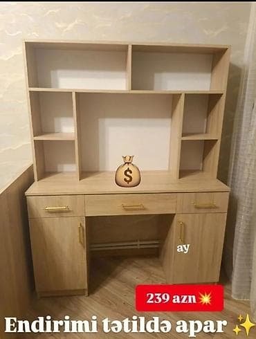 Düz masa, Stulsuz, Polkalı, Siyirməli, Sadə laminat