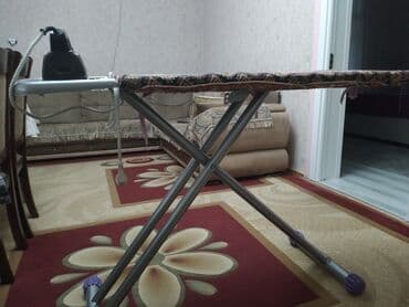 lovhe satilir: Ütü masası - Geniş və sabit ütüləmə səthi: dekorativ naxışlı, yumşaq — 1