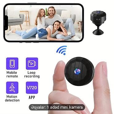 iphone 17 pro satış: Mini Wi‑Fi Təhlükəsizlik Kamerası (V720 App) - Super kompakt ölçü — 4